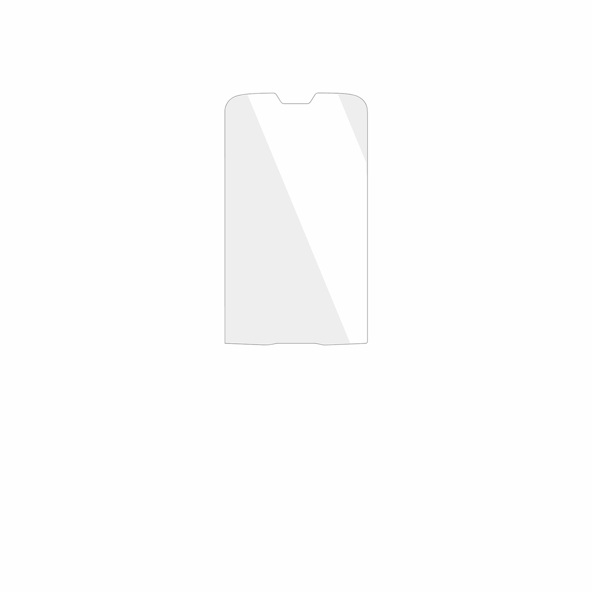 dipos Displayschutz für Unitech HT330, transparente Oberfläche, geringe Dicke und perfekte Passform