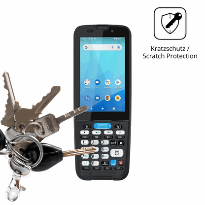 Schutz gegen Kratzer auf dem Unitech HT330 Glas durch Schlüssel oder Ähnliches