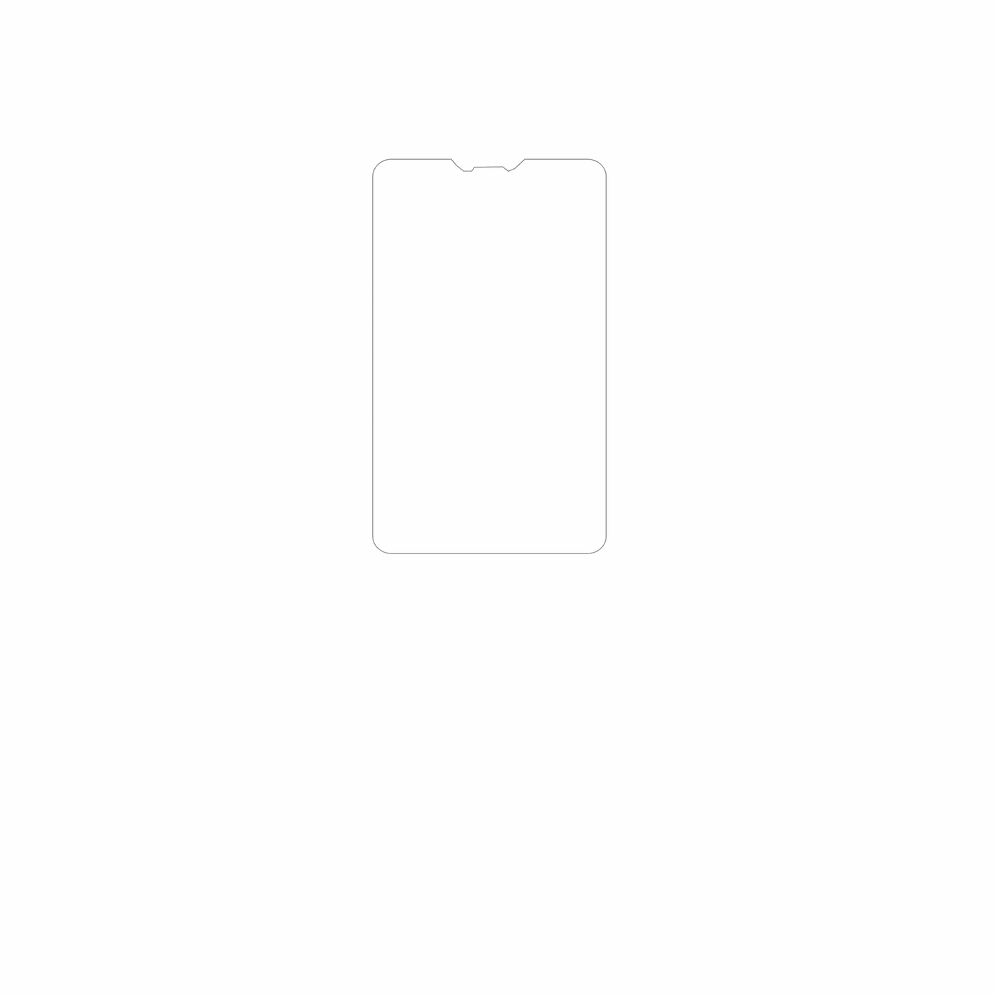 dipos Displayschutz für Unitech HT730, mattierte Oberfläche, geringe Dicke und perfekte Passform