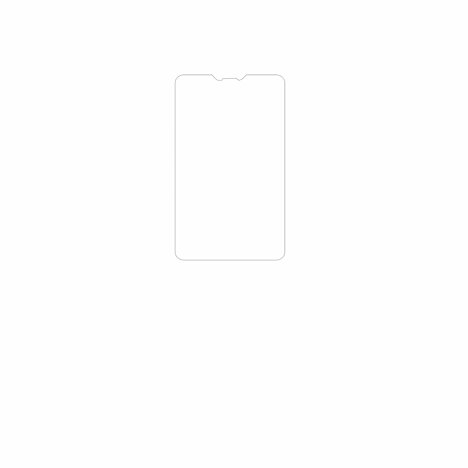 dipos Displayschutz für Unitech HT730, mattierte Oberfläche, geringe Dicke und perfekte Passform