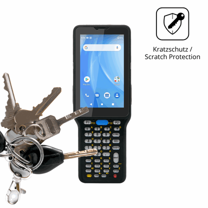 Schutz gegen Kratzer auf dem Unitech HT730 Glas durch Schlüssel oder Ähnliches
