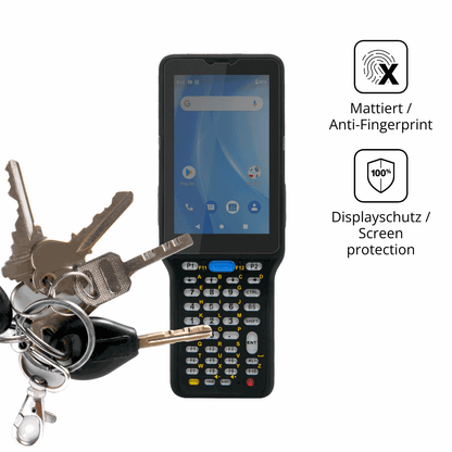 dipos Displayschutz für Unitech HT730, mattierte Oberfläche, Blickschutzfilter und perfekter Passform