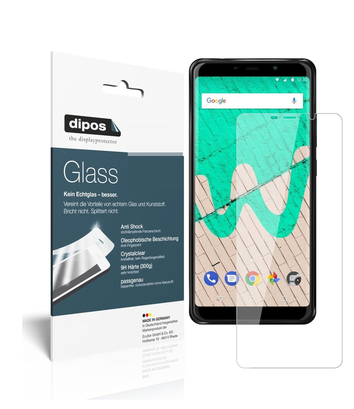 1x 9H Schutzfolie für Wiko View Max Panzerfolie