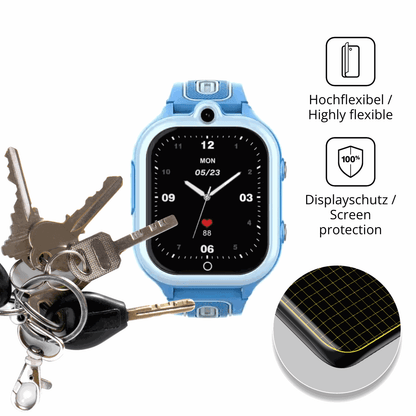 dipos Displayschutz für Valdus DF91, transparente Oberfläche, geringe Dicke und perfekte Passform