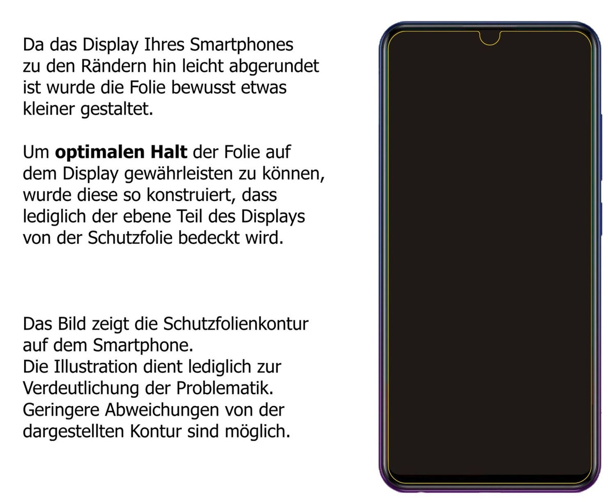 Schutzfolie mit optimaler Passform, zur Verwendung mit Hüllen geeignet