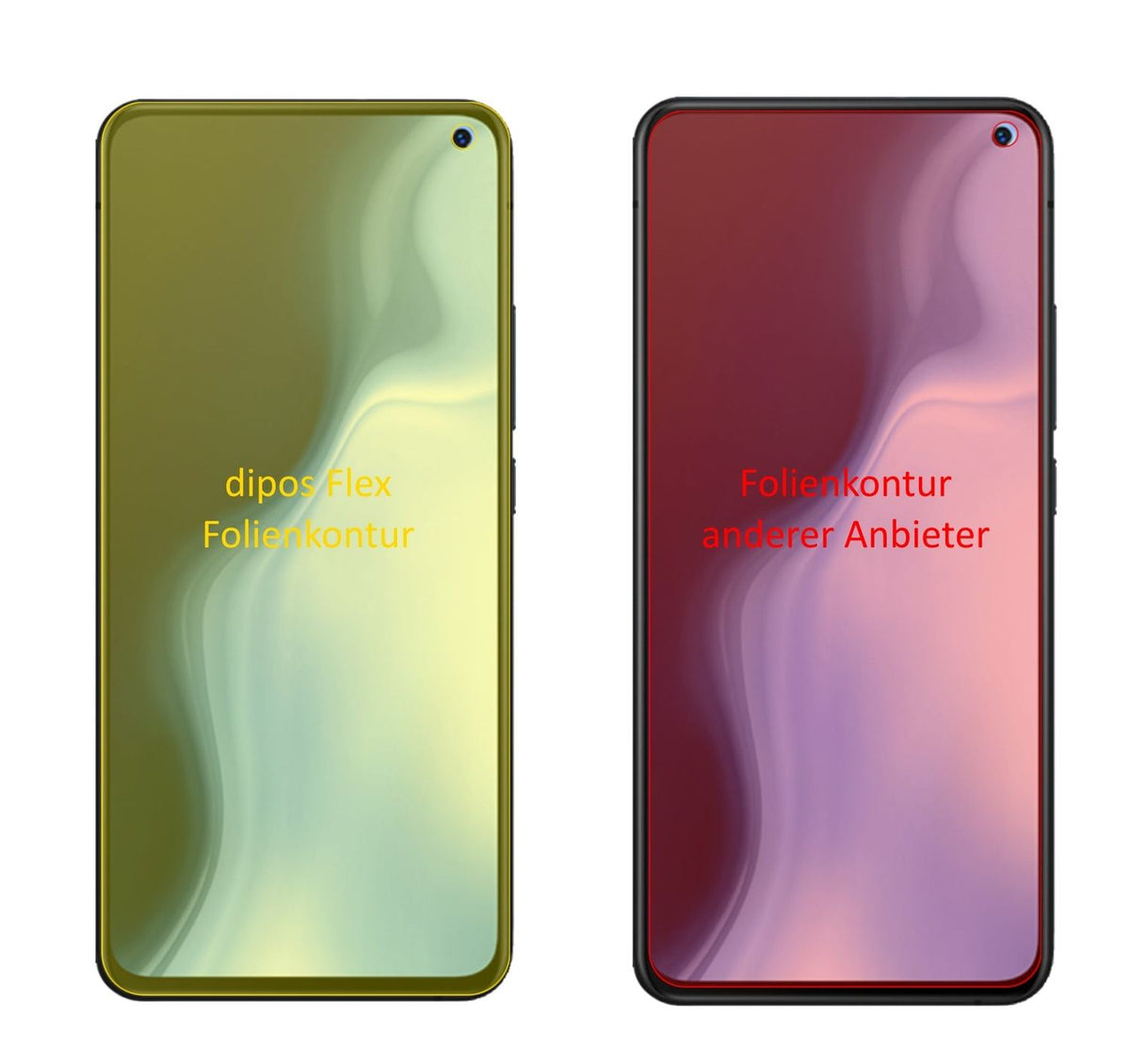3x 3D Full Cover Schutzfolie für Vivo S5