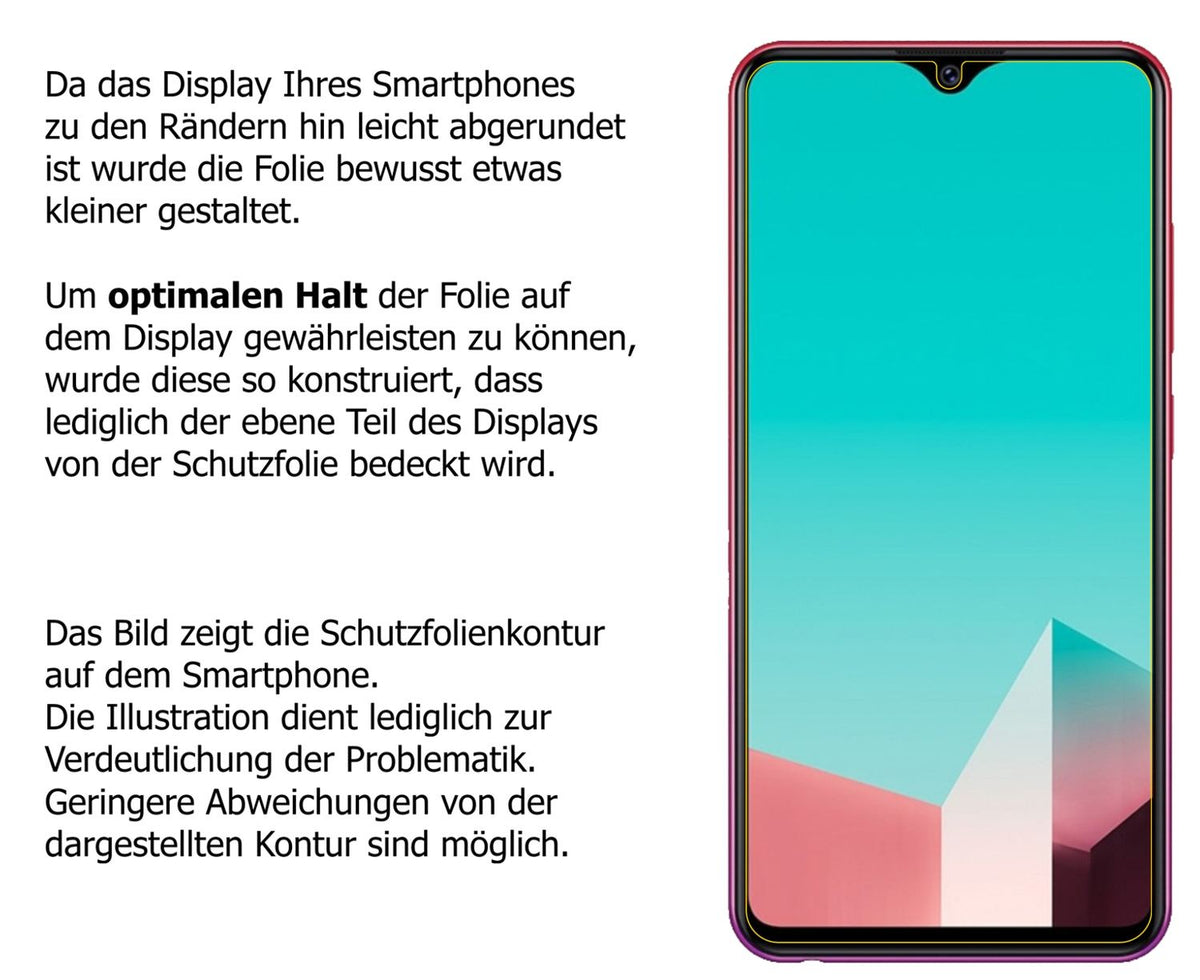 1x Schutzfolie matt für Vivo U1 Display-Schutzfolie