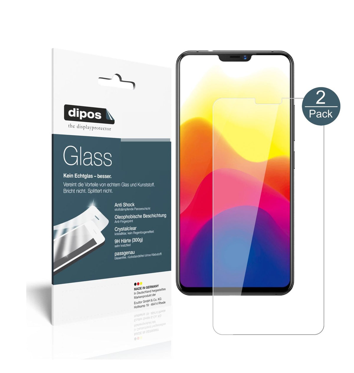 Perfekte Passform und ultimative Qualität: Unser 9H Panzerglas bietet Schutz für Vivo-X21UD