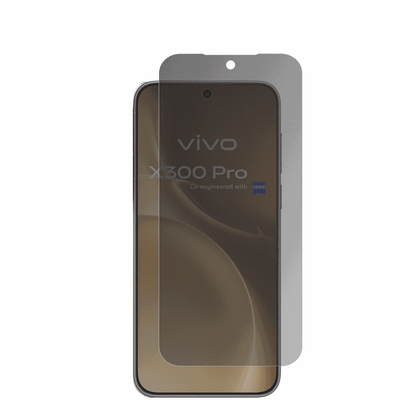 vivox300 pro mit aufgebrachter dipos Flex Schutzfolie, die seitliche Einblicke blockiert