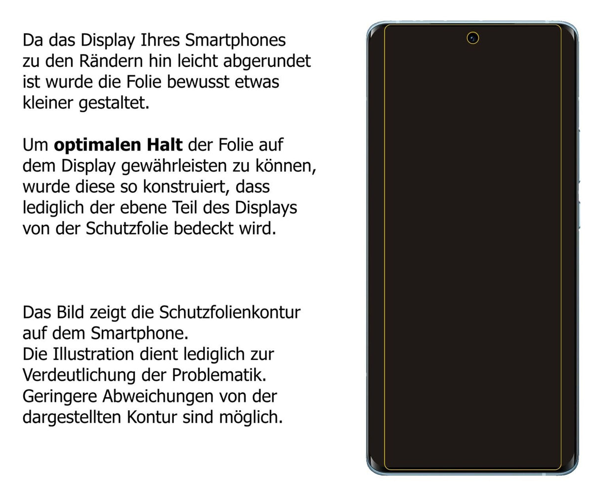 dipos Displayschutz für Vivo X60 Pro, mattierte Oberfläche, robuste Festigkeit und perfekte Passform