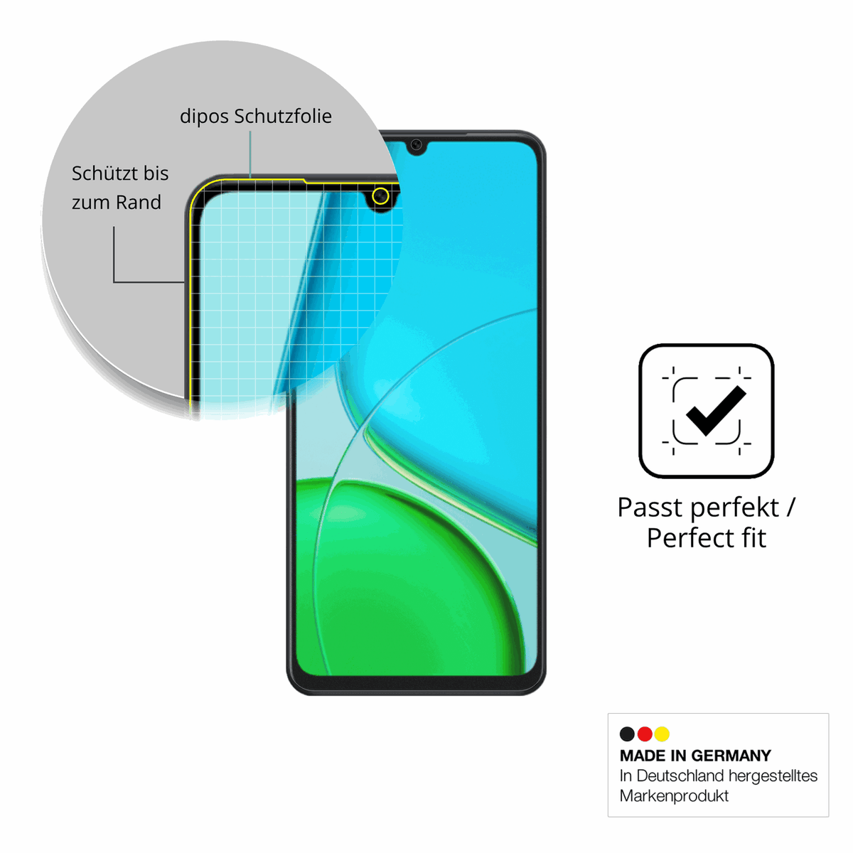 Besonders flexibler Displayschutz mit Anti-Shock-Schicht im Materialmix