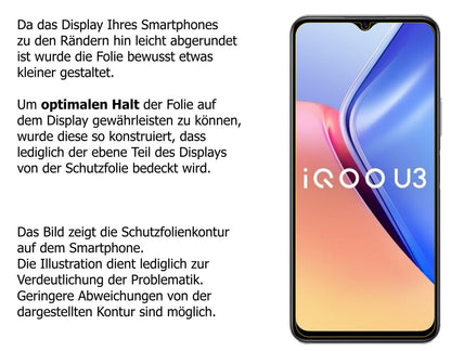 5x Schutzfolie matt für Vivo Y52s 5G Display-Schutzfolie