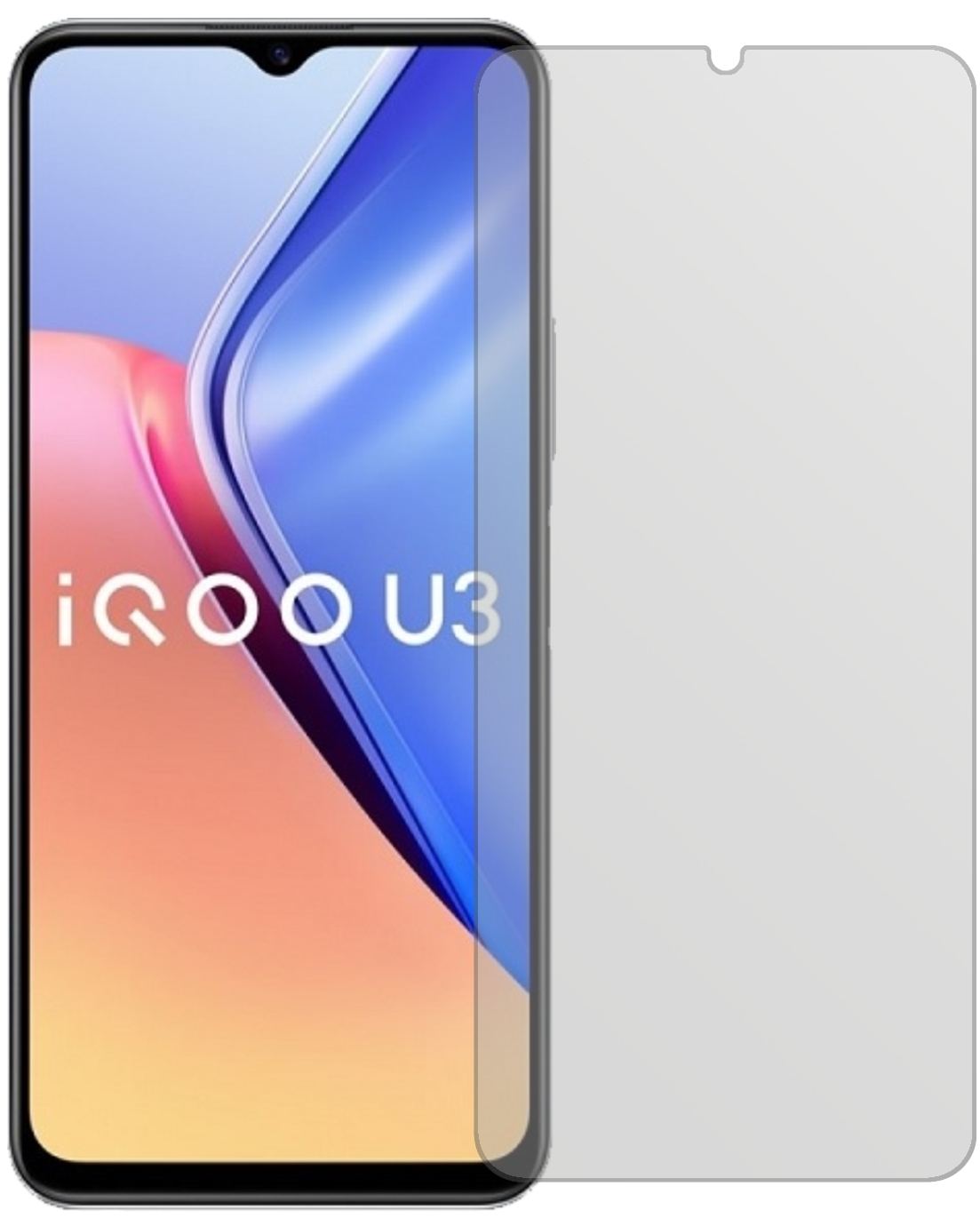 VivoY52s 5G mit aufgebrachter dipos Displayschutzfolie, die lästige Fingerabdrücke minimiert