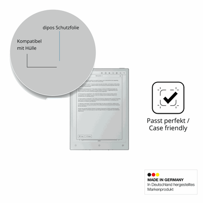 Schutzfolie mit optimaler Passform, zur Verwendung mit Hüllen geeignet