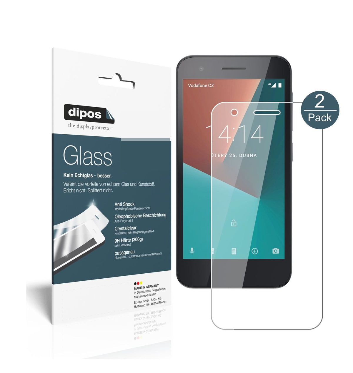 Perfekte Passform und ultimative Qualität: Unser 9H Panzerglas bietet Schutz für Vodafone-Smart E8
