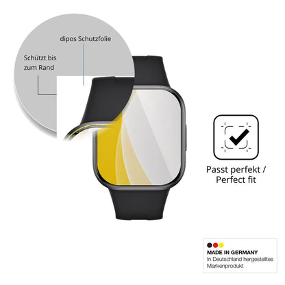 2x 3D Full Cover Schutzfolie für Xiaomi Redmi Watch 6 Active