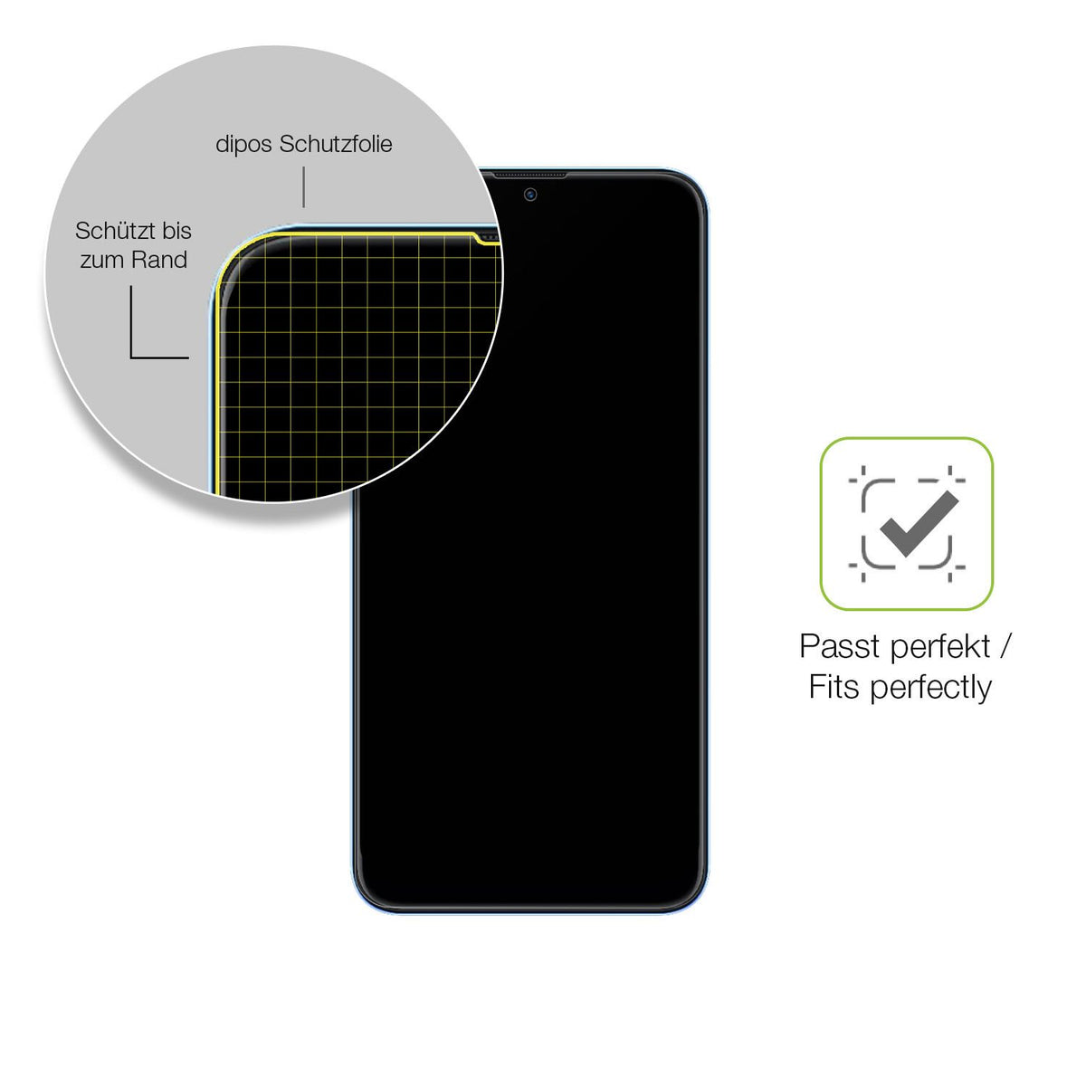 Besonders flexibler Displayschutz mit Anti-Shock-Schicht im Materialmix