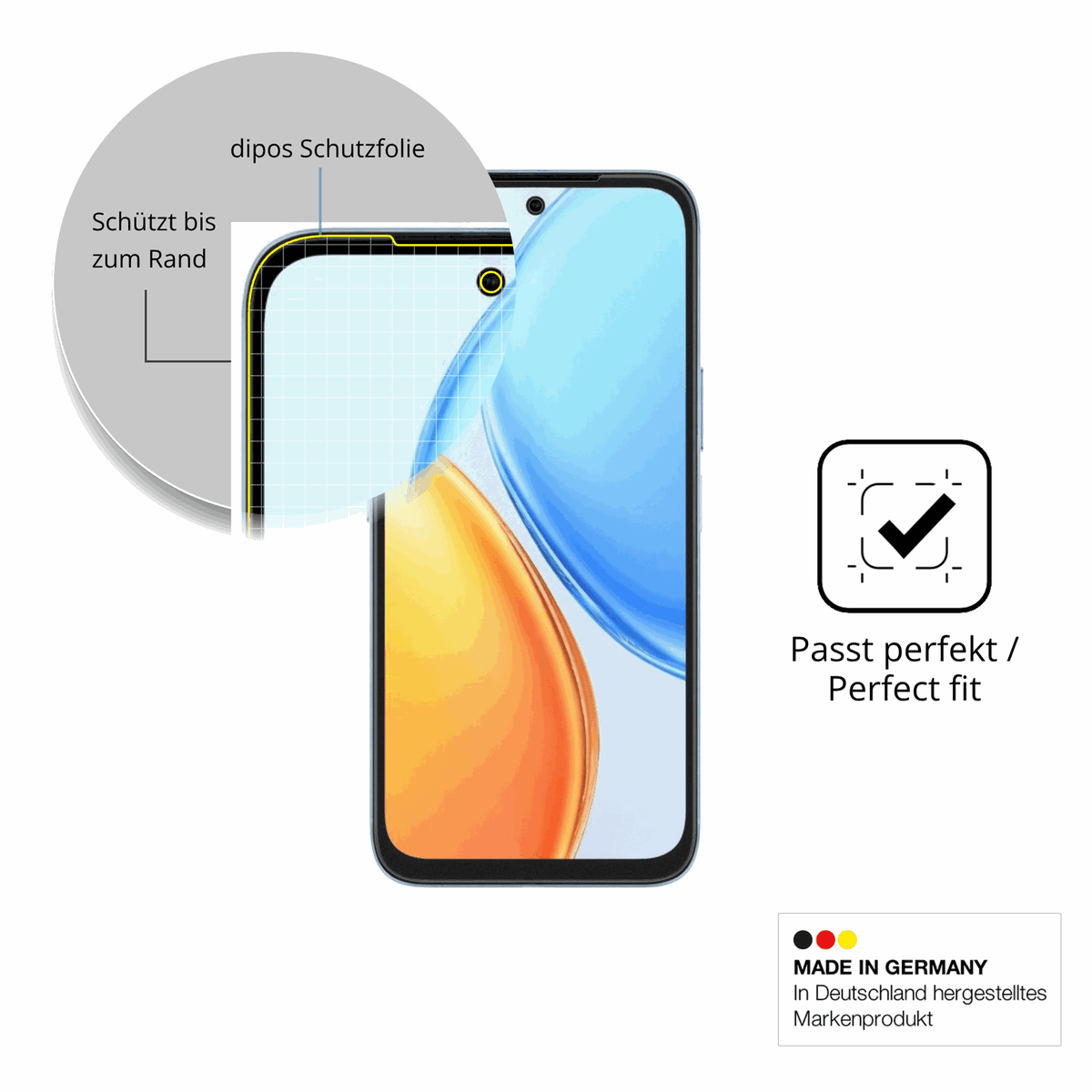 Besonders flexibler Displayschutz mit Anti-Shock-Schicht im Materialmix