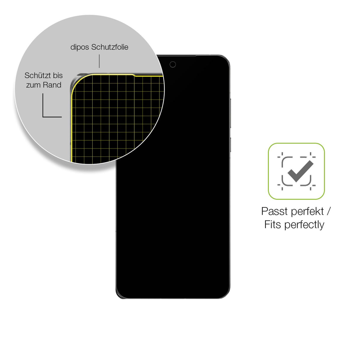 Besonders flexibler Displayschutz mit Anti-Shock-Schicht im Materialmix