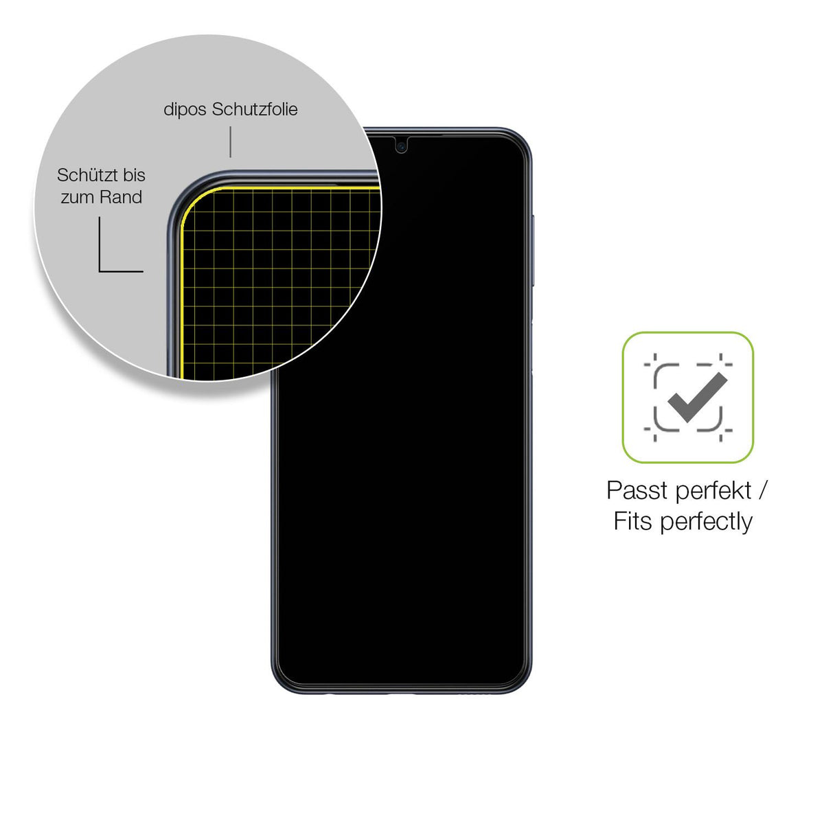Besonders flexibler Displayschutz mit Anti-Shock-Schicht im Materialmix