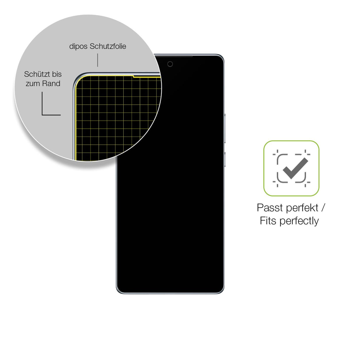 Besonders flexibler Displayschutz mit Anti-Shock-Schicht im Materialmix