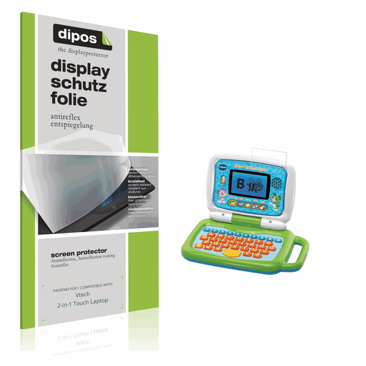Matte Displayschutzfolie von dipos passend für Vtech 2-in-1 Touch Laptop, präziser Zuschnitt und blasenfrei montiert