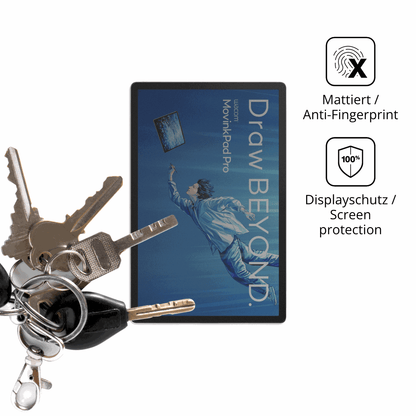 dipos Displayschutz für Wacom MovinkPad Pro 14, mattierte Oberfläche, Blickschutzfilter und perfekter Passform