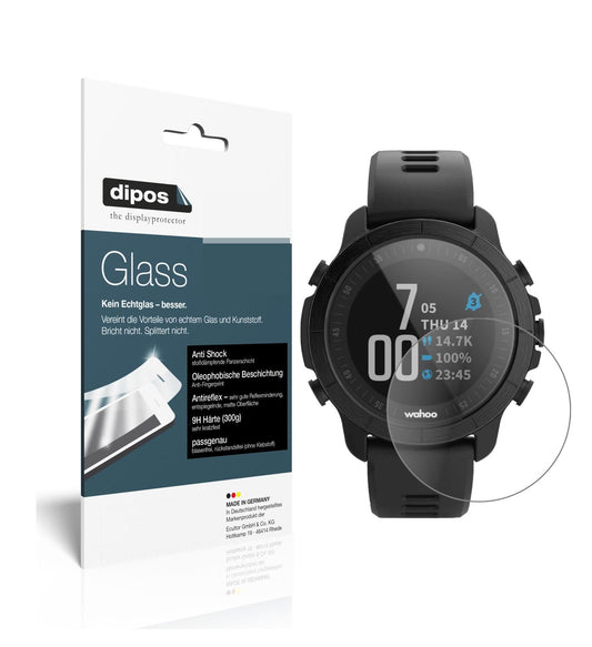 Matte Displayschutzfolie von dipos passend für Wahoo Elemnt Rival, 9H kratzfest und blasenfrei montiert