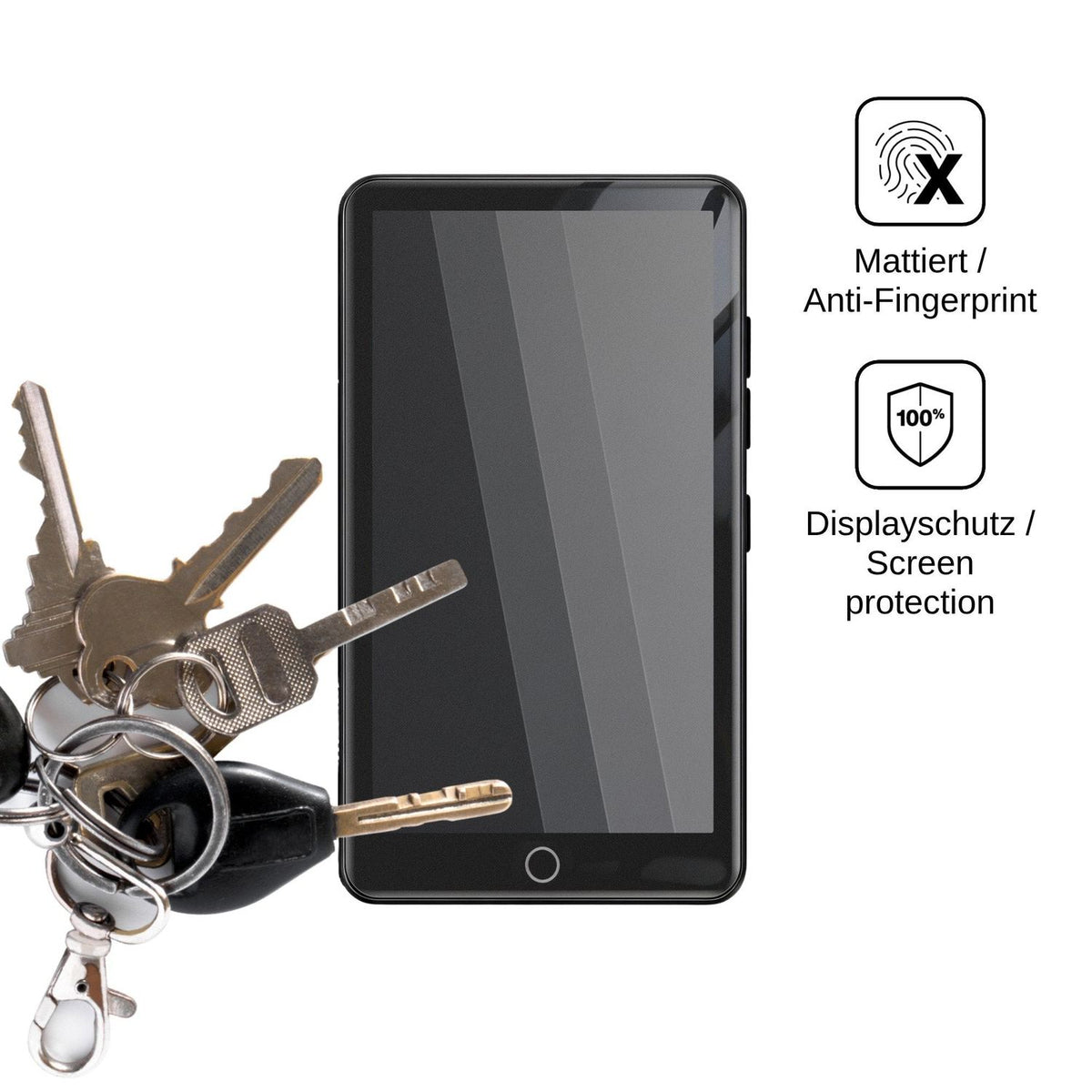 Blickschutzfolie für WAHYTKU W10 matt Schutzfolie Privacy