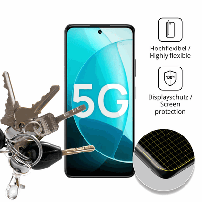 dipos Displayschutz für Wiko Hi Enjoy 80 Plus, transparente Oberfläche, geringe Dicke und perfekte Passform