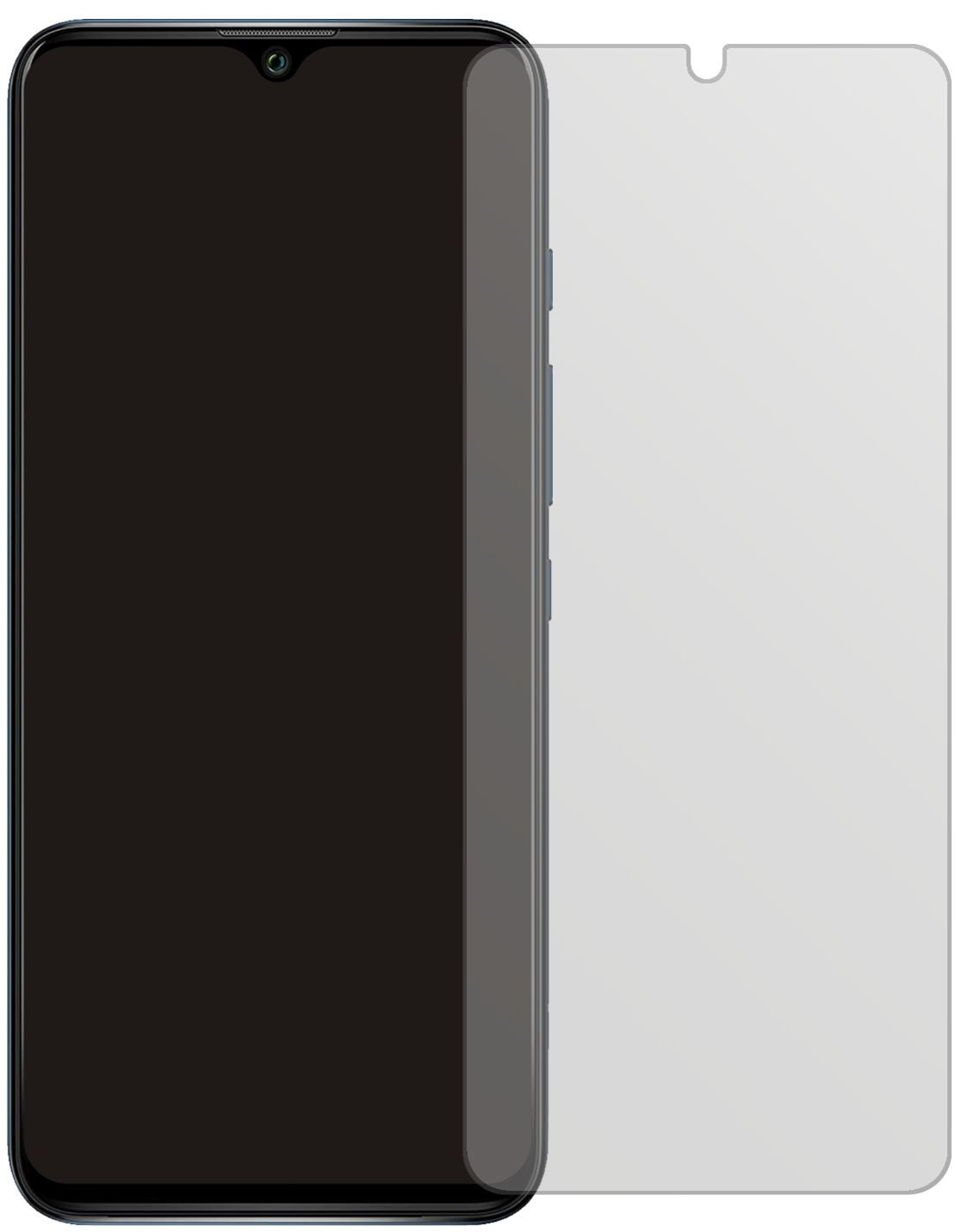 WikoPower U30 mit aufgebrachter dipos Displayschutzfolie, die lästige Fingerabdrücke minimiert
