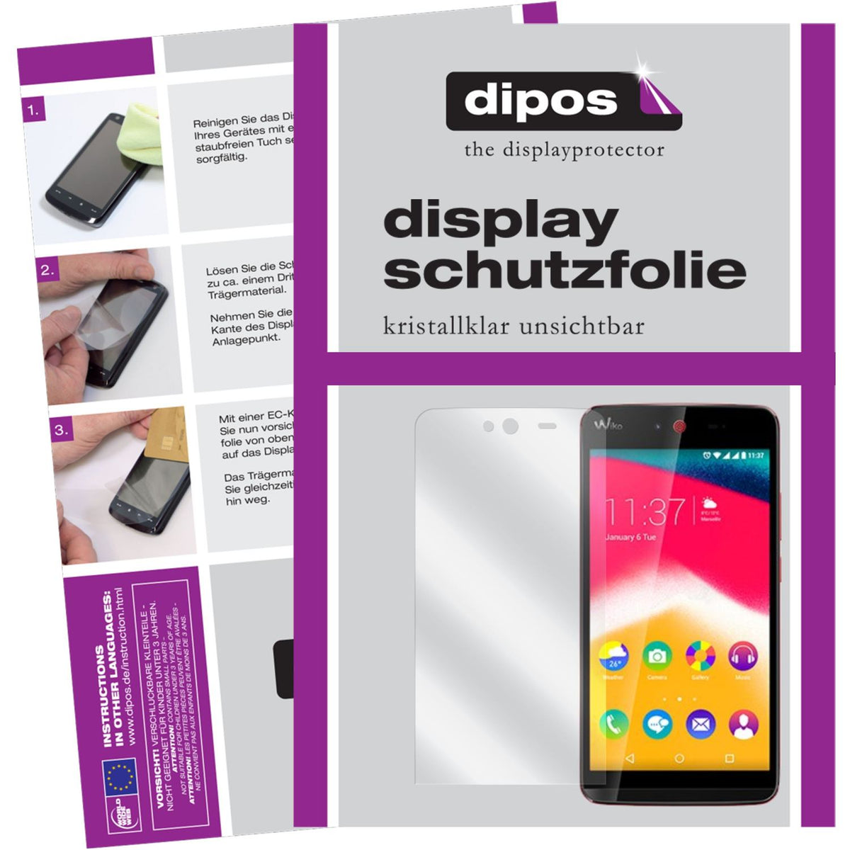 Perfekte Passform und ultimative Qualität: Unser 9H Panzerglas bietet Schutz für Wiko-Rainbow Jam