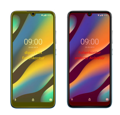 2x 3D Full Cover Schutzfolie für Wiko View 3 Lite
