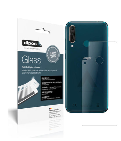 Matte Displayschutzfolie von dipos passend für Wiko View 3 Rückseite, 9H kratzfest und blasenfrei montiert