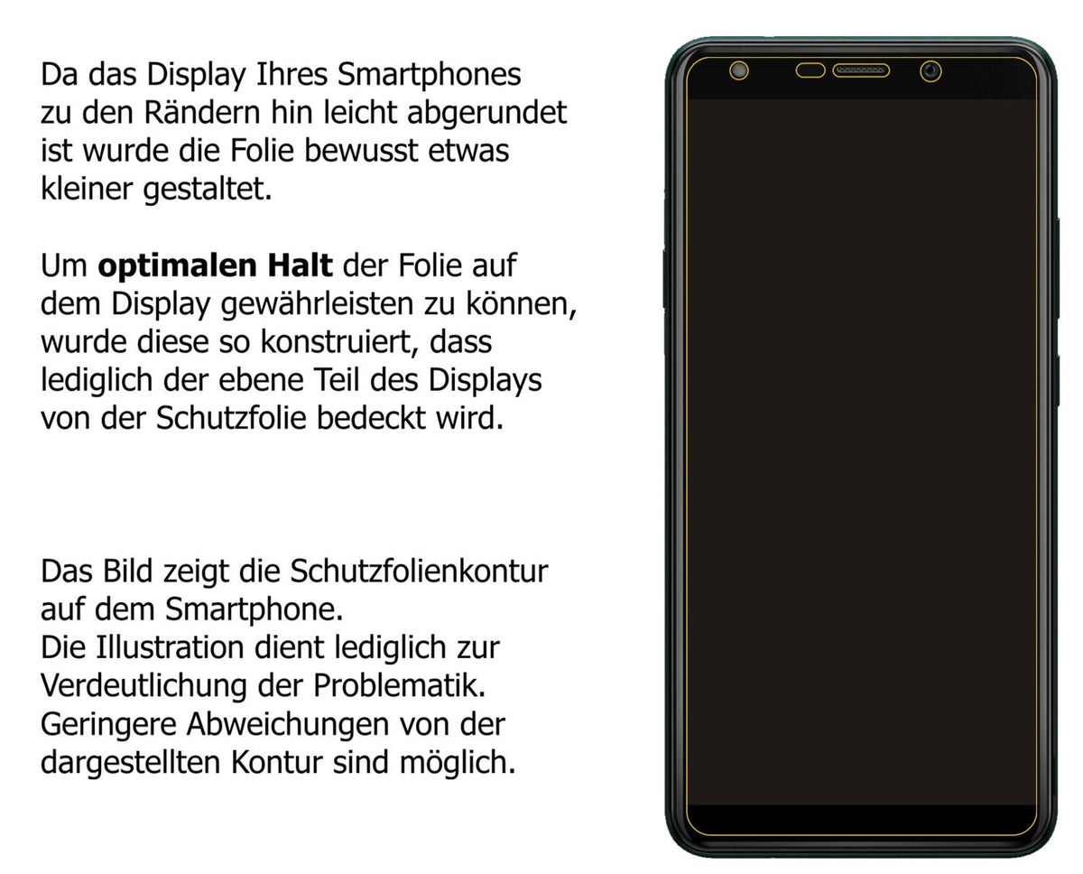 Schutzfolie mit optimaler Passform, zur Verwendung mit Hüllen geeignet