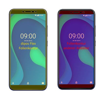 3x 3D Full Cover Schutzfolie für Wiko Y80