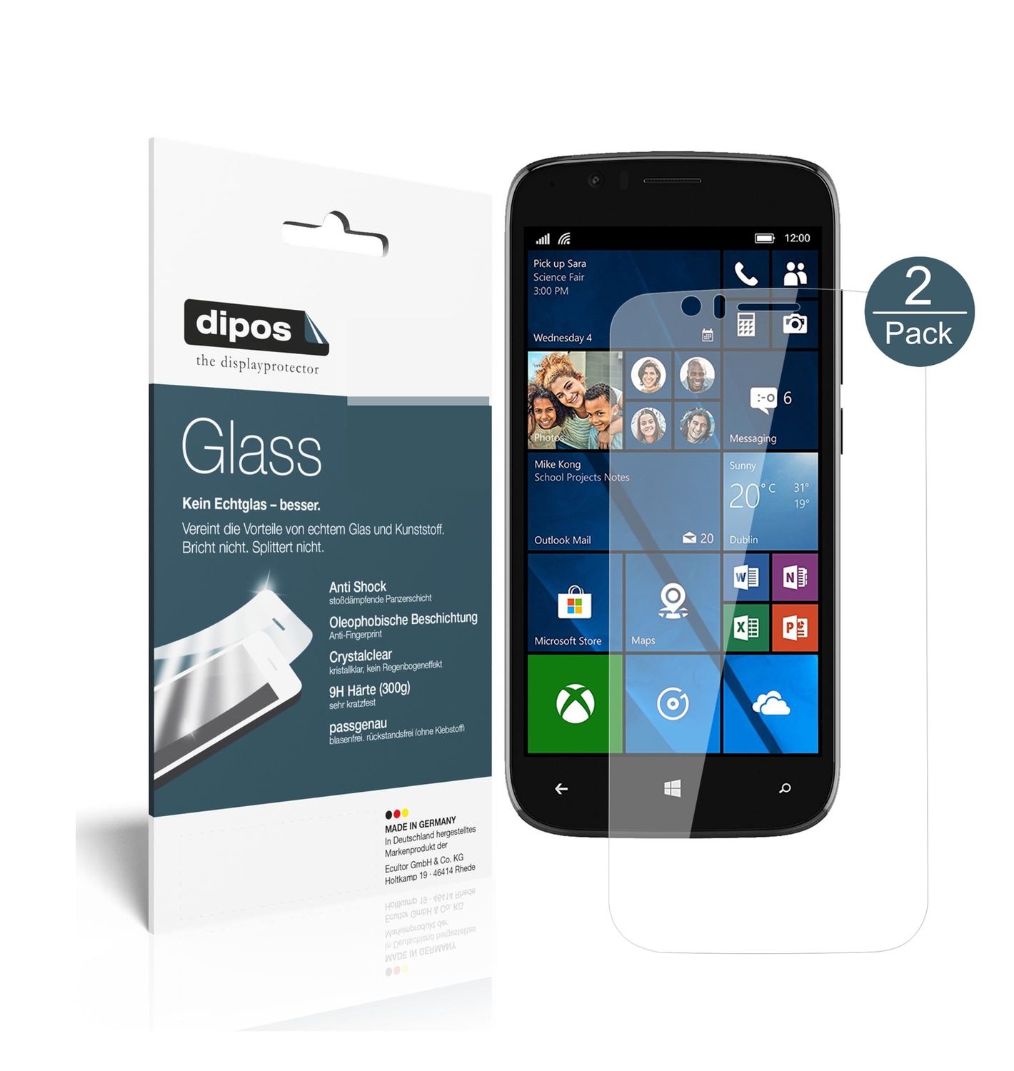Perfekte Passform und ultimative Qualität: Unser 9H Panzerglas bietet Schutz für Wileyfox-Pro
