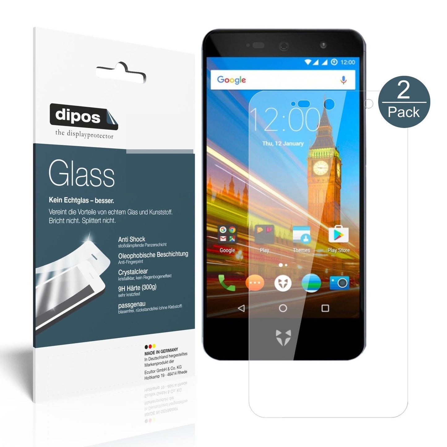 Perfekte Passform und ultimative Qualität: Unser 9H Panzerglas bietet Schutz für Wileyfox-Swift 2X