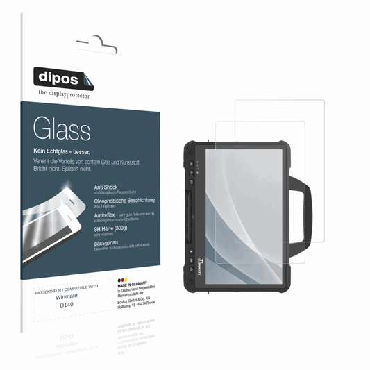Matte Displayschutzfolie von dipos passend für winmated140, 9H kratzfest und blasenfrei montiert