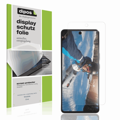 Matte Displayschutzfolie von dipos passend für Wobble One, präziser Zuschnitt und blasenfrei montiert