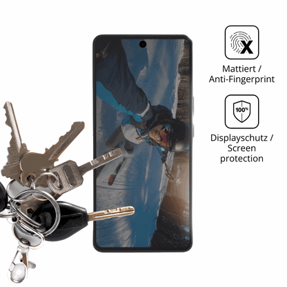 dipos Displayschutz für Wobble One, mattierte Oberfläche, Blickschutzfilter und perfekter Passform