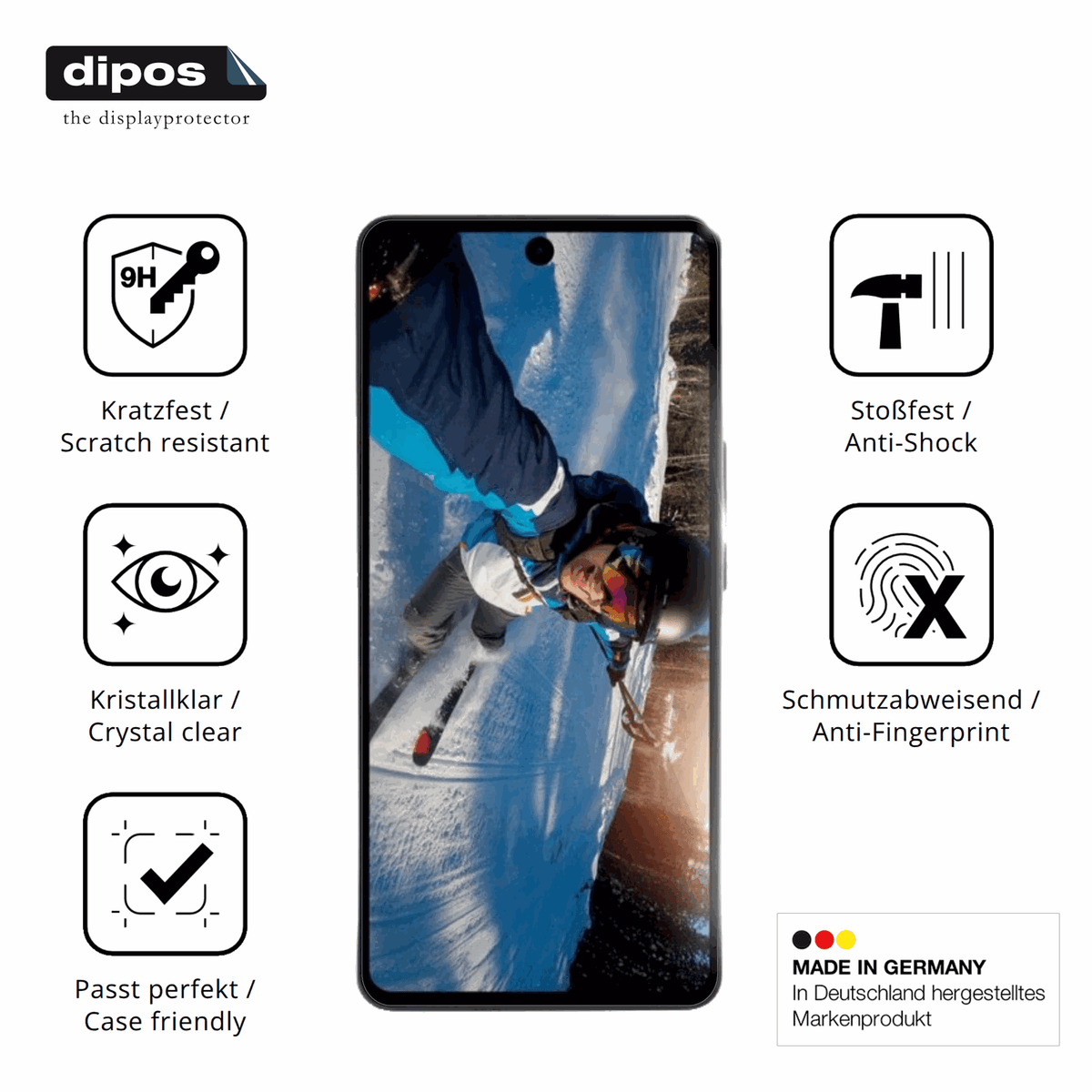 Displayschutz hergestellt in Deutschland, höchste Qualität made in Germany
