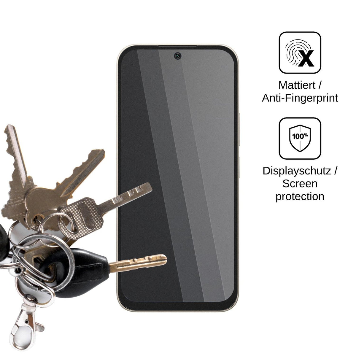 Blickschutzfolie für Xiaomi Poco C95 Pro matt Schutzfolie Privacy