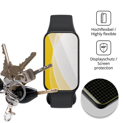 2x 3D Full Cover Schutzfolie für Xiaomi Smart Band 11 Active