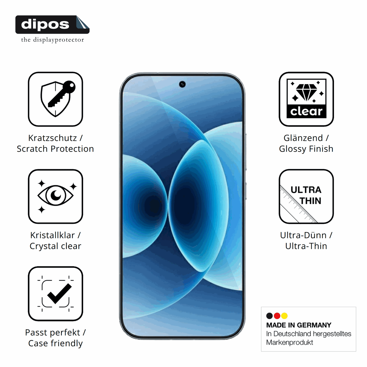 4x Schutzfolie klar für Xiaomi 17 Pro Display-Schutzfolie
