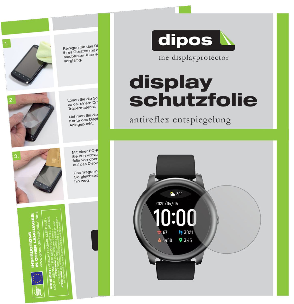 Schutzglasfolie mit optimaler Passform, zur Verwendung mit Hüllen geeignet