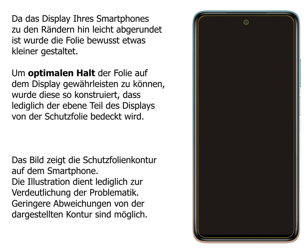 1x 9H Schutzfolie matt für Xiaomi Mi 10i 5G Panzerfolie
