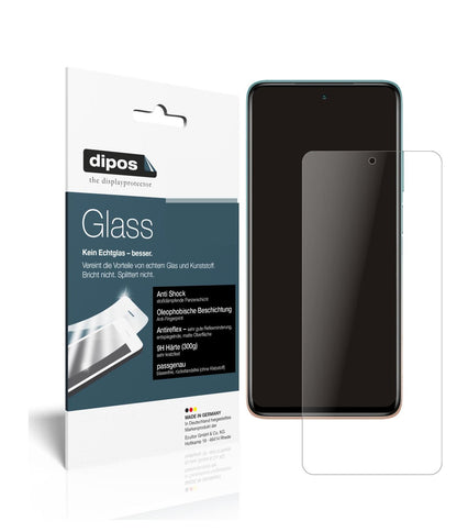 Matte Displayschutzfolie von dipos passend für Xiaomi Mi 10i, 9H kratzfest und blasenfrei montiert