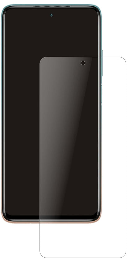 XiaomiMi 10i mit aufgebrachter dipos Panzerfolie, die lästige Fingerabdrücke minimiert