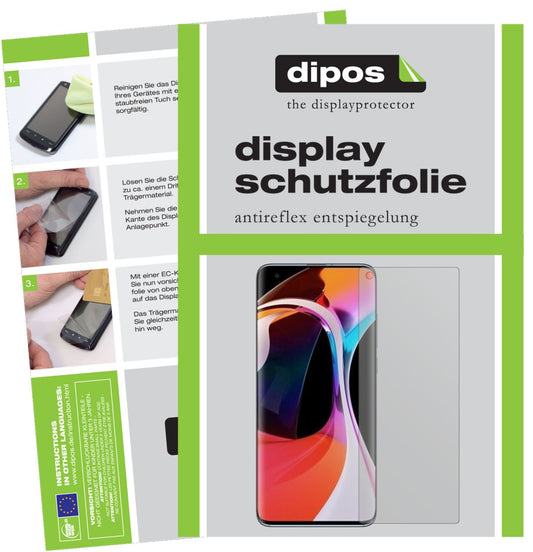 Matte Displayschutzfolie von dipos passend für Xiaomi Mi 10 Pro, präziser Zuschnitt und blasenfrei montiert